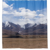 Tibet, Himalaya - Schilderachtig berglandschap Douchegordijn (Voorkant)