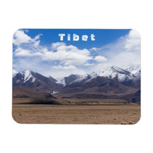 Tibet, Himalaya - Schilderachtig berglandschap Magneet