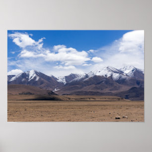 Tibet, Himalaya - Schilderachtig berglandschap Poster
