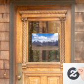 Tibet, Himalaya - Schilderachtig berglandschap Raamsticker (Huis Deur)