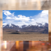 Tibet, Himalaya - Schilderachtig berglandschap Raamsticker (Vel 2)