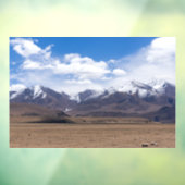 Tibet, Himalaya - Schilderachtig berglandschap Raamsticker (Vel 3)