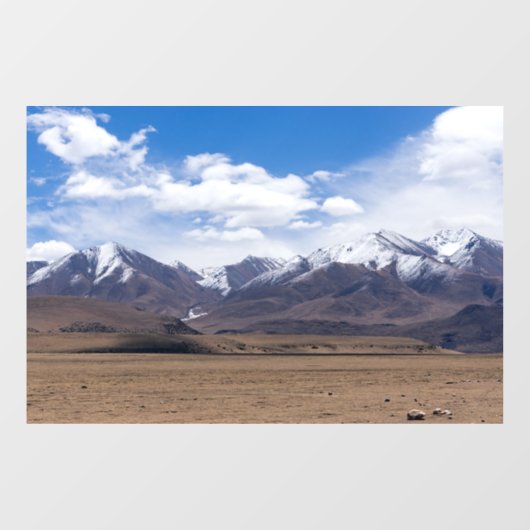 Tibet, Himalaya - Schilderachtig berglandschap Raamsticker (Vel)