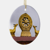 Tibet, Lhasa - Dharmawiel in Jokhang-tempel Keramisch Ornament (Rechts)