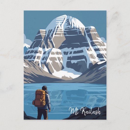 Tibet Mount Kailash Reizen Briefkaart (Voorkant)