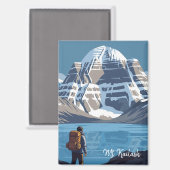 Tibet Mount Kailash Reizen Magneet (Voorkant / Achterkant)