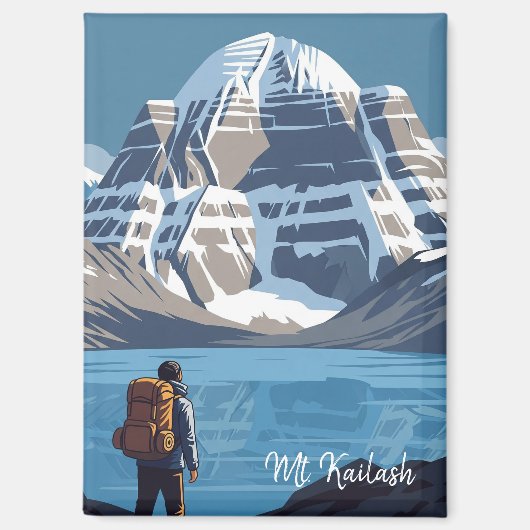 Tibet Mount Kailash Reizen Magneet (Voorkant)