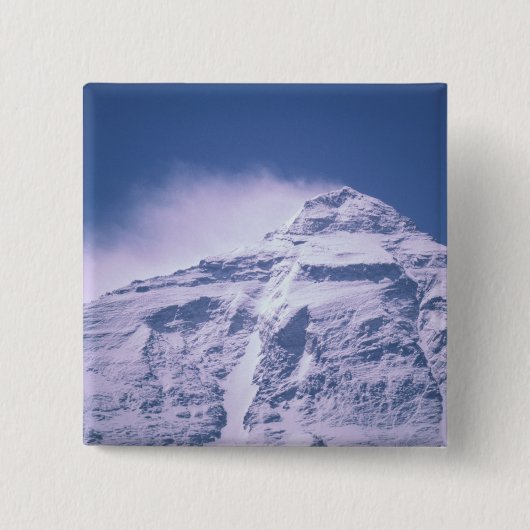 Tibet. Mt. Everest Vierkante Button 5,1 Cm (Voorkant)