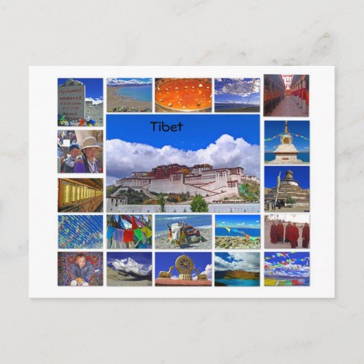 Tibet Multiview Briefkaart (Voorkant)