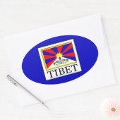 Tibet Ovale Sticker (Envelop)
