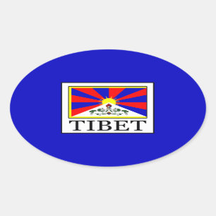 Tibet Ovale Sticker