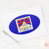 Tibet Ovale Sticker (Envelop)