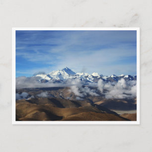 Tibet Qomolangma Mt Everest China Reizen Foto Briefkaart