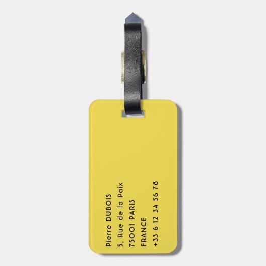 Tibet - Rituele-boterlamp Bagagelabel (Achterkant verticaal)