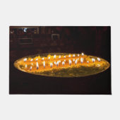 Tibet - Rituele-boterlamp Deurmat (Voorkant)