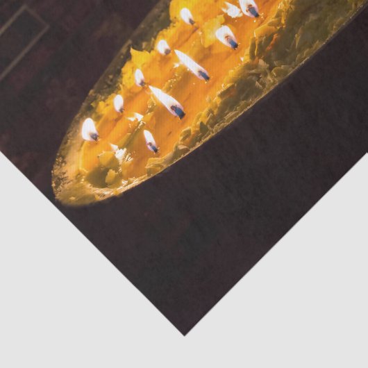 Tibet - Rituele-boterlamp Tissuepapier (Detail)