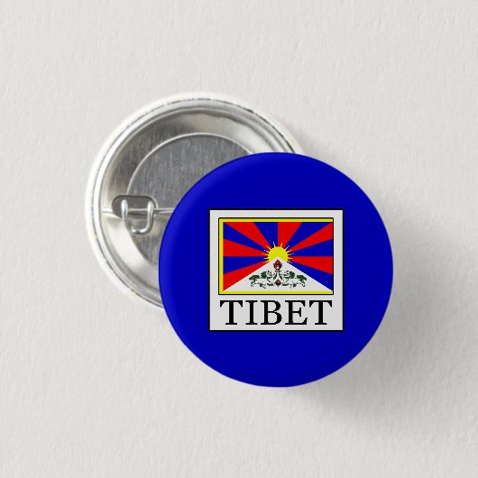 Tibet Ronde Button 3,2 Cm (Voorkant /achterkant)