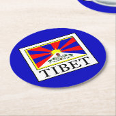 Tibet Ronde Kartonnen Onderzetter (Gebogen)