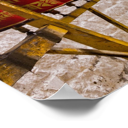 Tibet, Shigatse - klooster Tashilumpo Poster (Hoek)