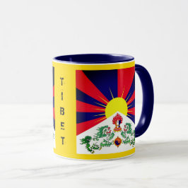 Tibet, sneeuwpoppen, Tibetaanse vlag - de Himalaya Mok