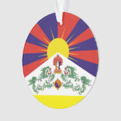 Tibet, sneeuwpoppen, Tibetaanse vlag - de Himalaya Ornament (voorkant)