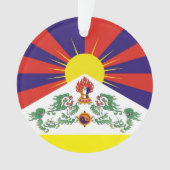 Tibet, sneeuwpoppen, Tibetaanse vlag - de Himalaya Ornament (voorkant)