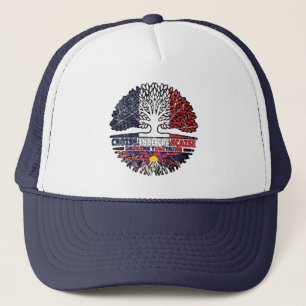 Tibet Tibetan French France Tree Roots Flag Trucker Pet