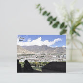 Tibet, uitzicht van de lucht van Lhasa, China Briefkaart (Staand voorkant)