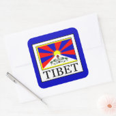 Tibet Vierkante Sticker (Envelop)