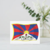 Tibet Vlag Ansichtkaart Briefkaart (Staand voorkant)