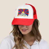 Tibet Vlag Hoed Trucker Pet (In situ)