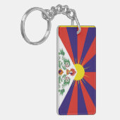 Tibet vlag sleutelhanger (Voorkant Links)