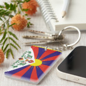 Tibet vlag sleutelhanger (Voorkant Rechts)