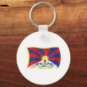 Tibet Vlag Sleutelhanger (Voorkant)