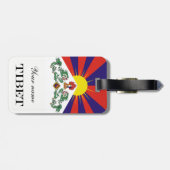 Tibet vlag - Snow Lion Flag Bagagelabel (Achterkant horizontaal)