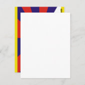 Tibet vlag - Snow Lion Flag Briefkaart (Voorkant / Achterkant)