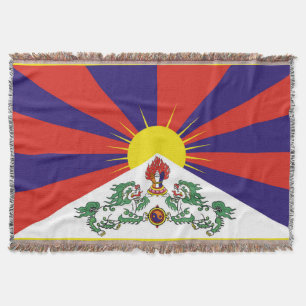 Tibet vlag - Snow Lion Flag Deken