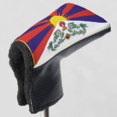 Tibet vlag - Snow Lion Flag Golfheadcover (3/4 voorkant)
