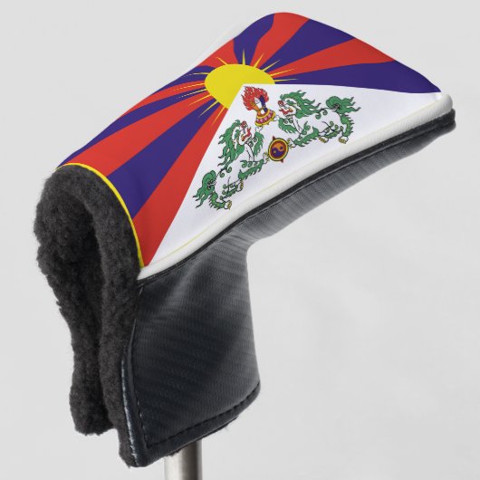 Tibet vlag - Snow Lion Flag Golfheadcover (3/4 voorkant)
