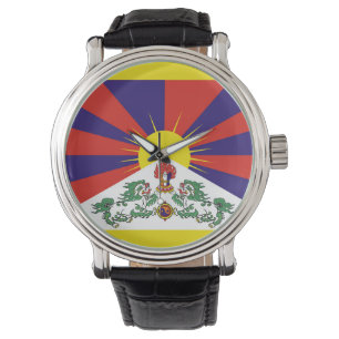 Tibet vlag - Snow Lion Flag Horloge