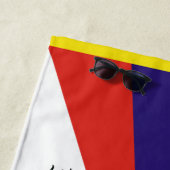 Tibet vlag - Snow Lion Flag Strandlaken (In situ)