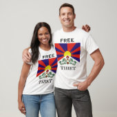 Tibet vlag - Snow Lion Flag T-shirt (Unisex)