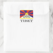 Tibet vlag - Snow Lion Flag Vierkante Sticker (Tas)