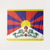 Tibet vlag - Snow Lion Flag Wandkleed (Voorkant (horizontaal))