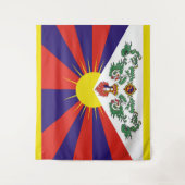 Tibet vlag - Snow Lion Flag Wandkleed (Voorkant)