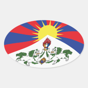 Tibet Vlag Sticker