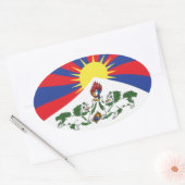 Tibet Vlag Sticker (Envelop)