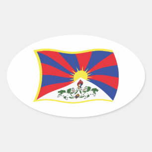 Tibet Vlag Sticker
