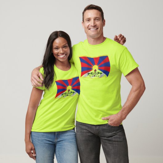 Tibet Vlag T-shirt (Unisex)