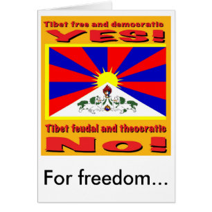 Tibet vrij en democratisch, Voor vrijheid...